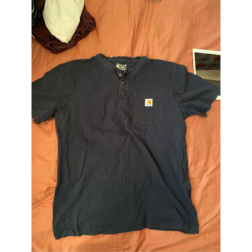 CARHARTT Loose Fit Heavyweight Short-Sleeve Pocket Henley T-Shirt